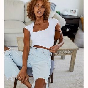 FreePeople Maggie Mid-rise Straight leg jeans